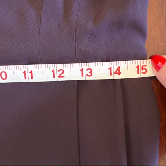 Carlisle Maroon Long Sleeve Sheath Dress Mock Neck - Picture 6 of 6